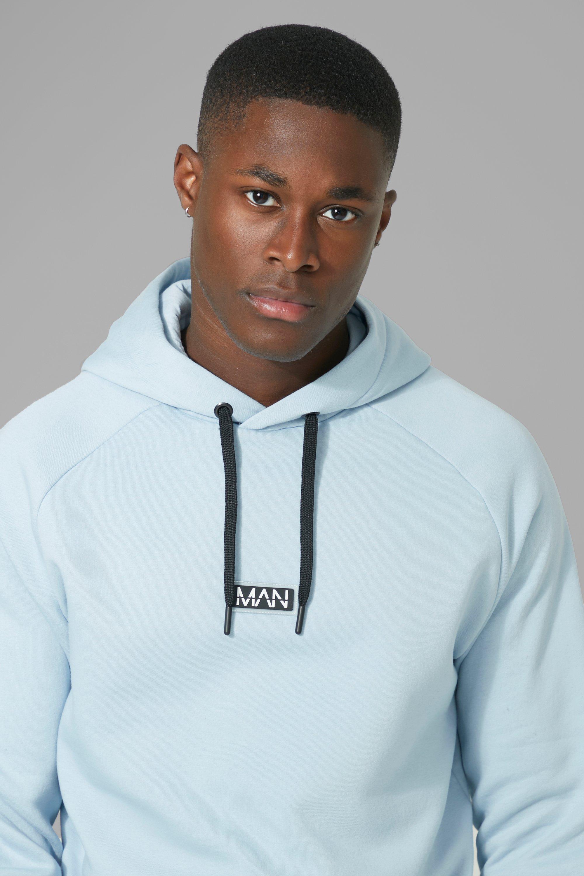 Light blue hoodie online boohoo